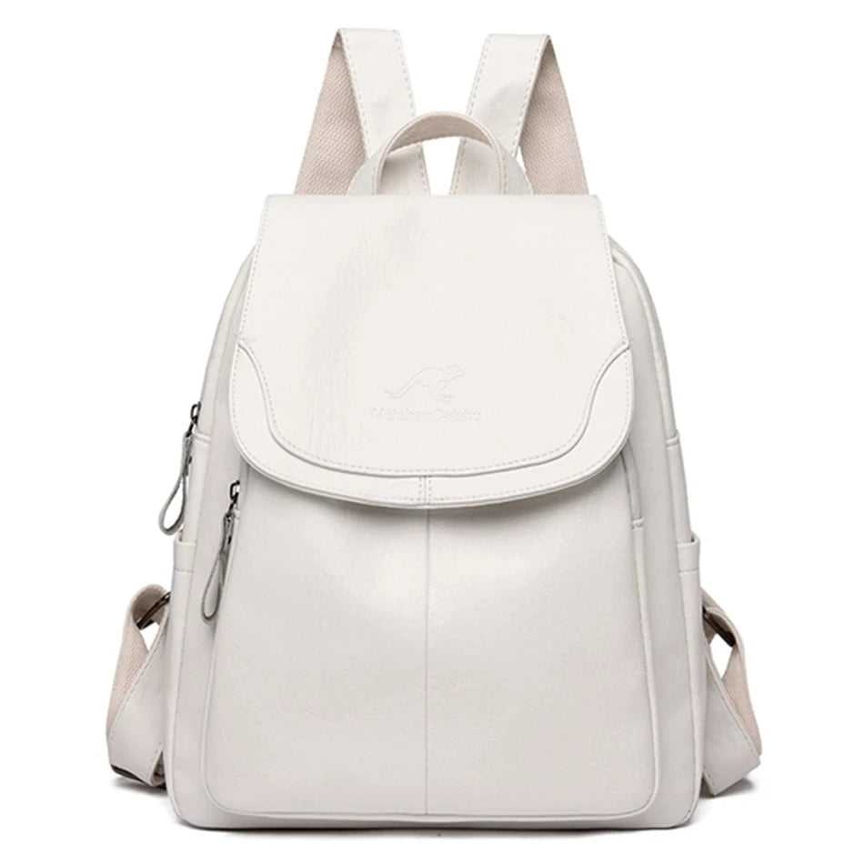 NOÉMI – Anti-theft Leather Backpack | Secure and Stylish