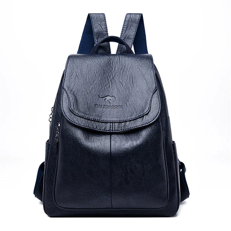 NOÉMI – Anti-theft Leather Backpack | Secure and Stylish