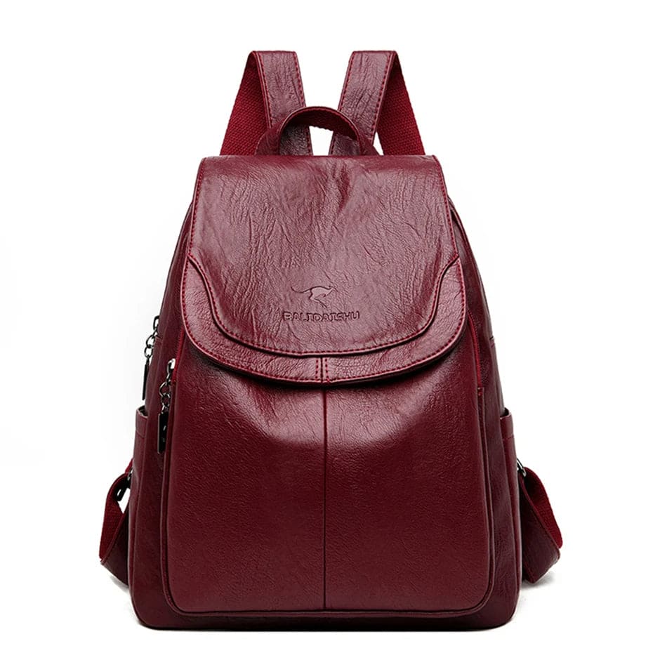 NOÉMI – Anti-theft Leather Backpack | Secure and Stylish