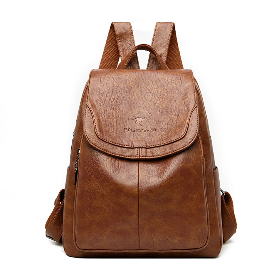 NOÉMI – Anti-theft Leather Backpack | Secure and Stylish
