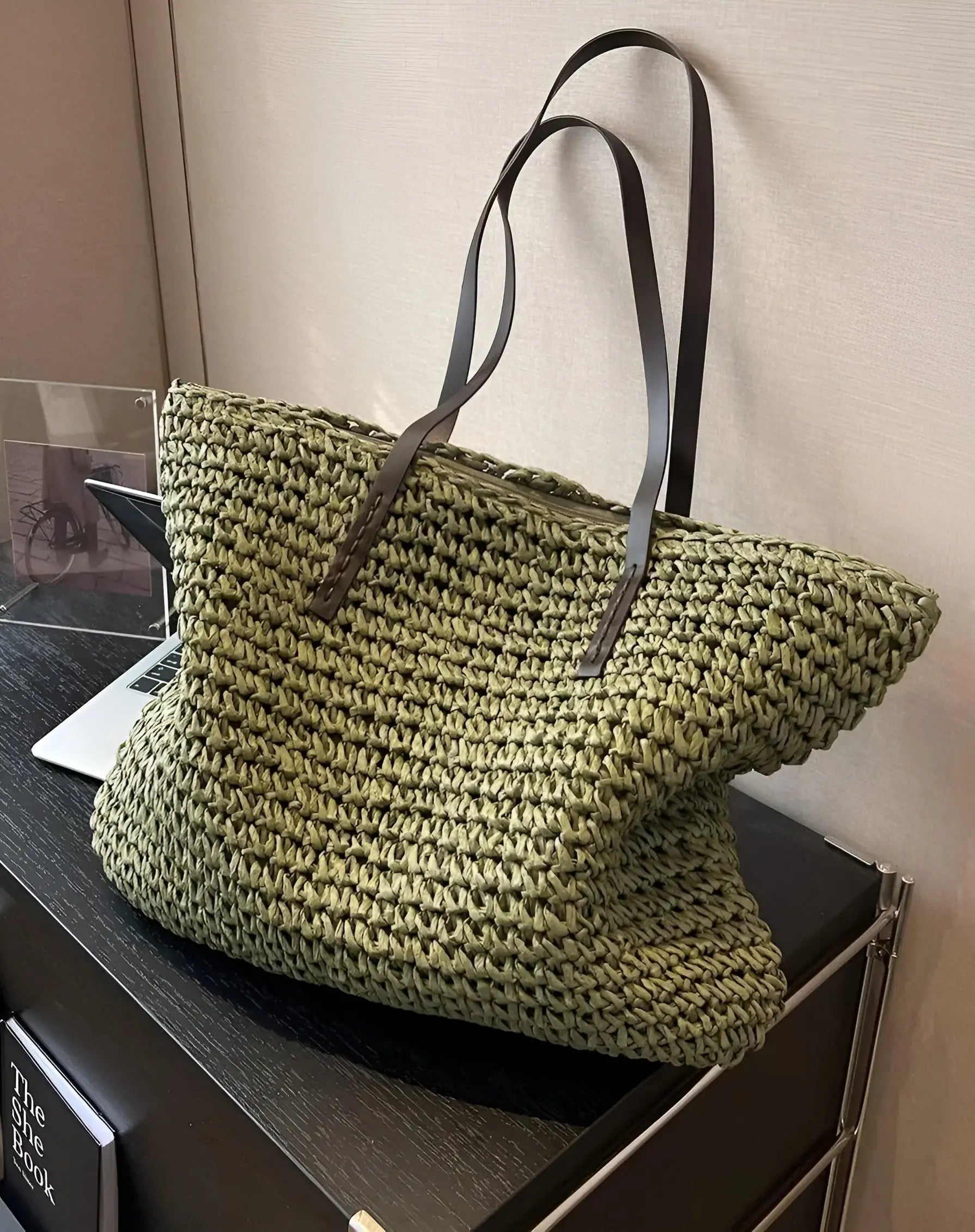 Laura Woven Tote Bag Bohemian Style for Women