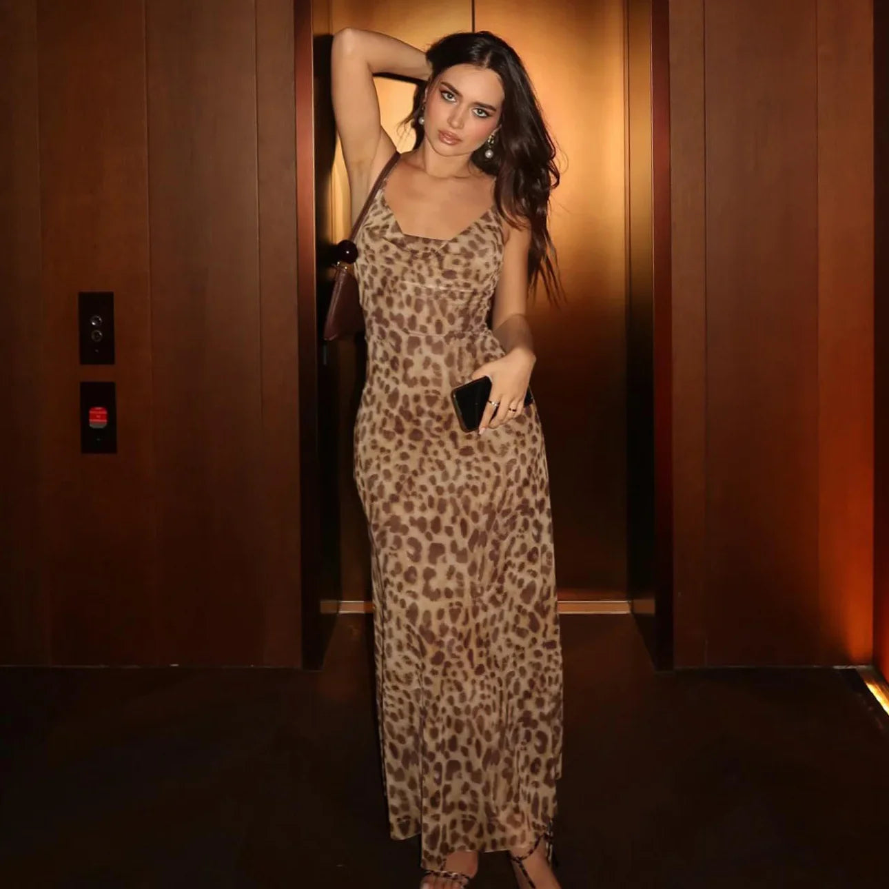 ZAYNA Leopard Maxi Dress | Wild, Elegant & Perfect for Summer Nights