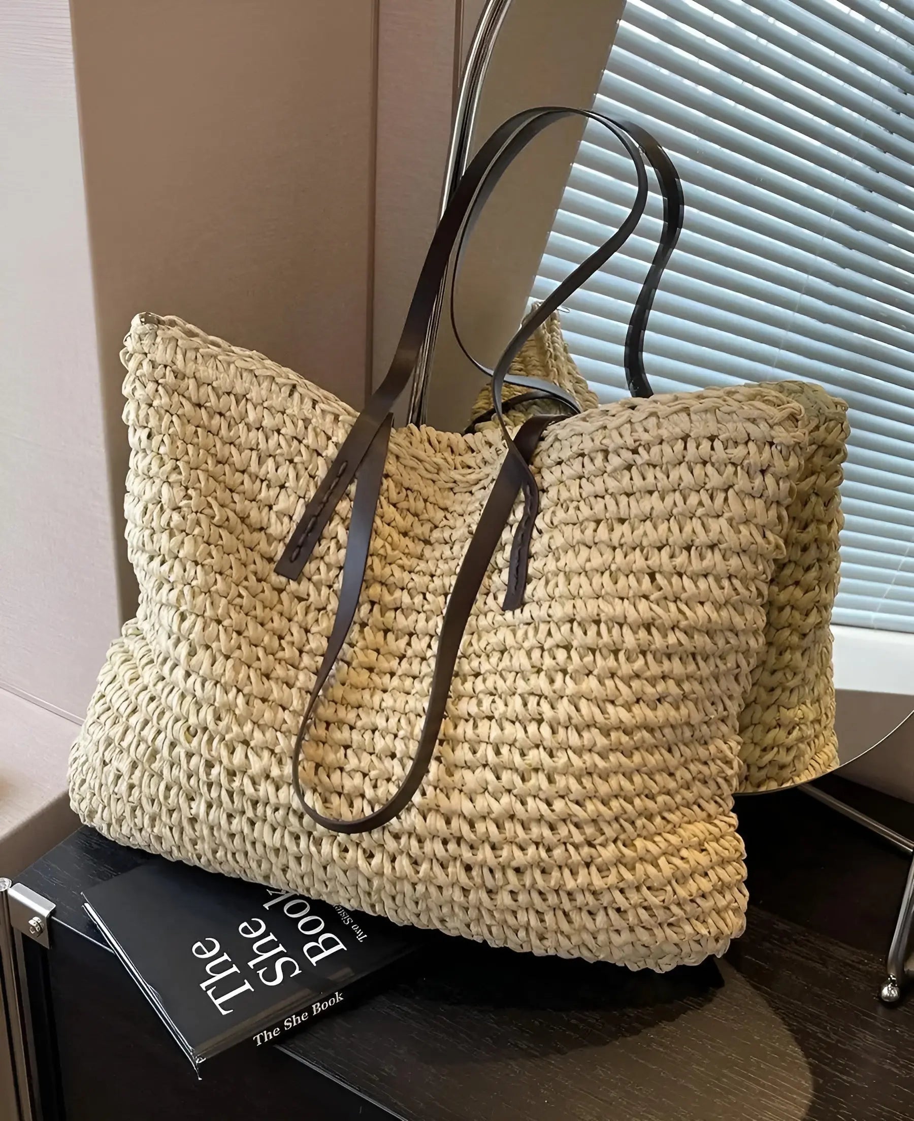 Laura Woven Tote Bag Bohemian Style for Women